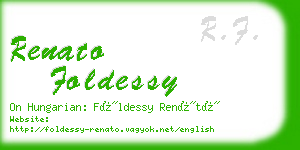 renato foldessy business card